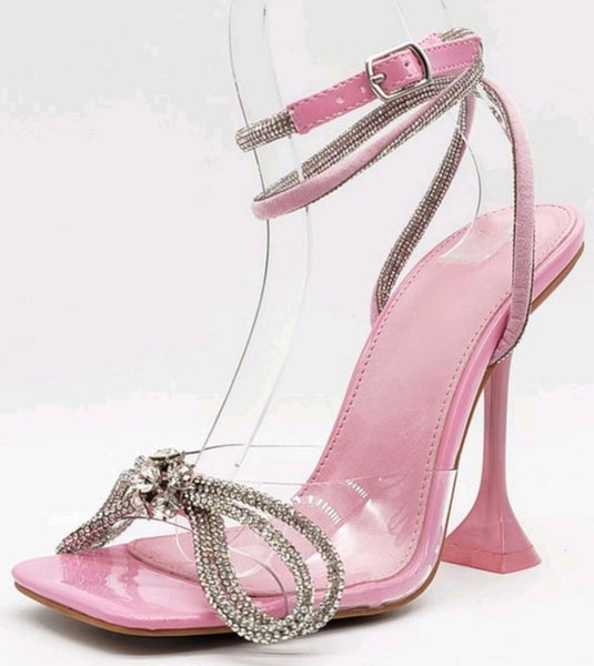 "Princess" Pink Bow Heels
